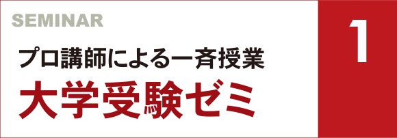 プロ講師による一斉授業　大学受験ゼミ
